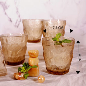 Frosted Iceberg Glasses ( SET OF 6 )