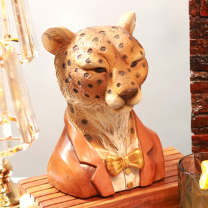 Cheetah Face Figurine ( PACK OF 1 )